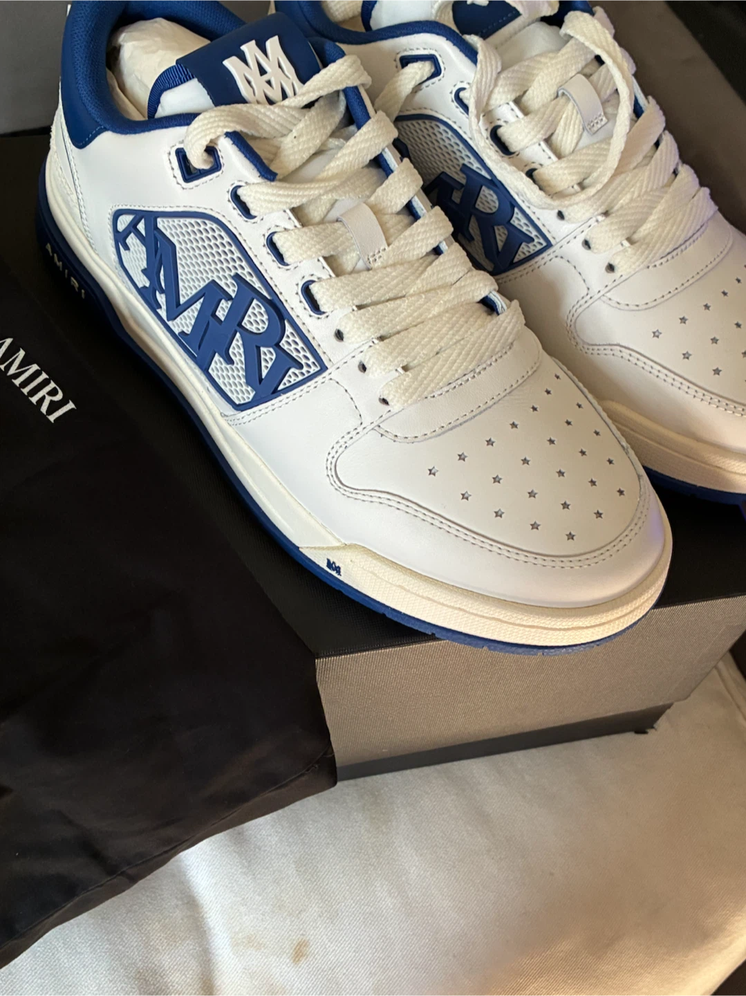 Amiri MA-1 Sneakers White and Blue