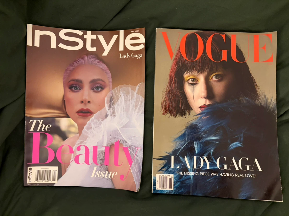 Lady Gaga Magazines: InStyle and Vogue