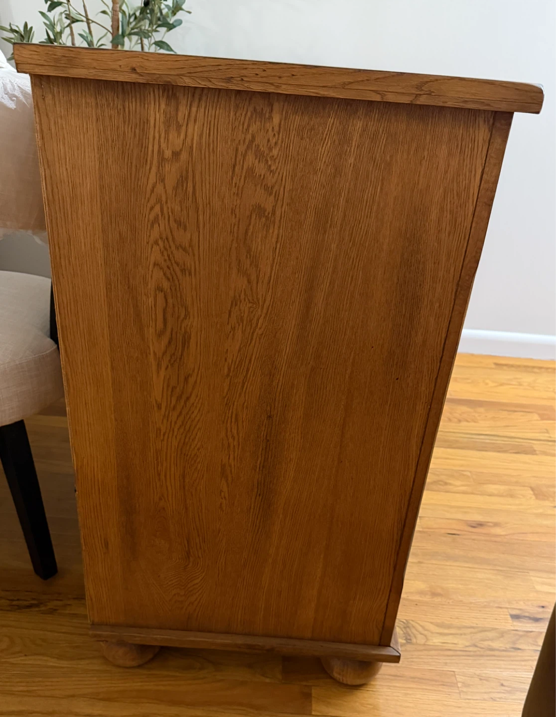 Solid Oak Wood Sideboard Buffet Cabinet – Mission Style - photo 2