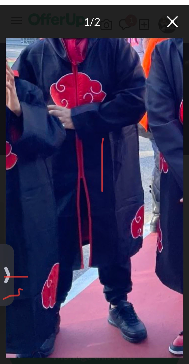 naruto/Unisex Cosplay Robe Long Halloween Costumes - photo 2