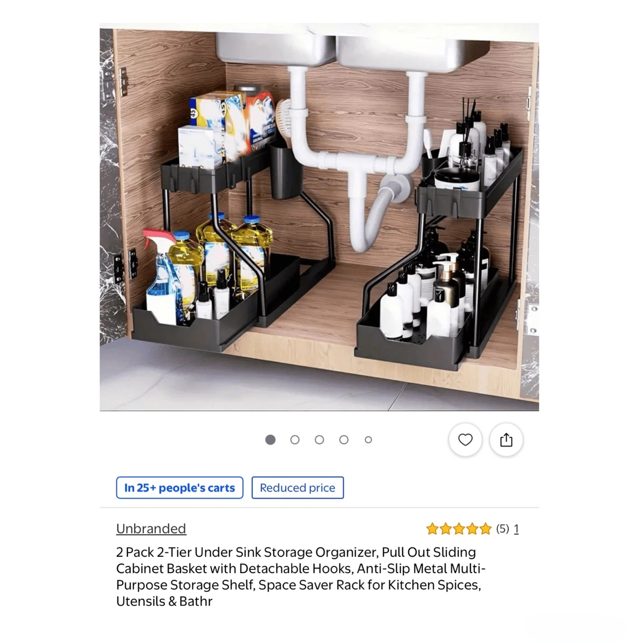 Brand new 2 Pack 2-Tier Under Sink Storage Organizer