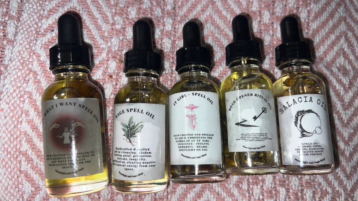 Moonlight and Sage Ritual Spell Oils