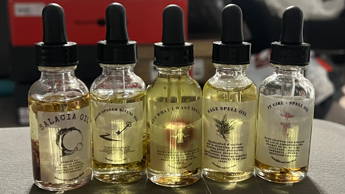 Moonlight and Sage Ritual Spell Oils - photo 2