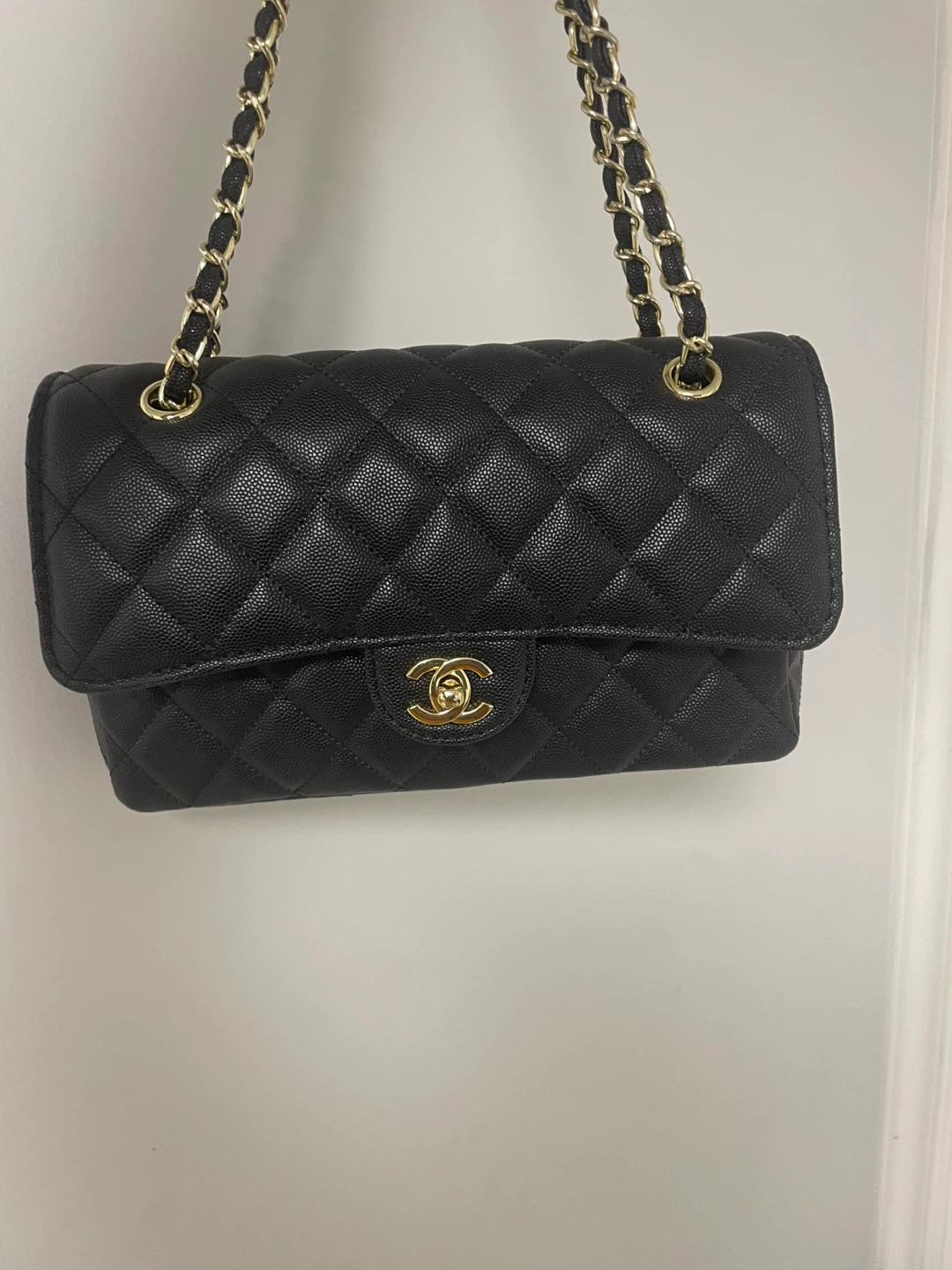Chanel Quilted Caviar Leather Flap Bag