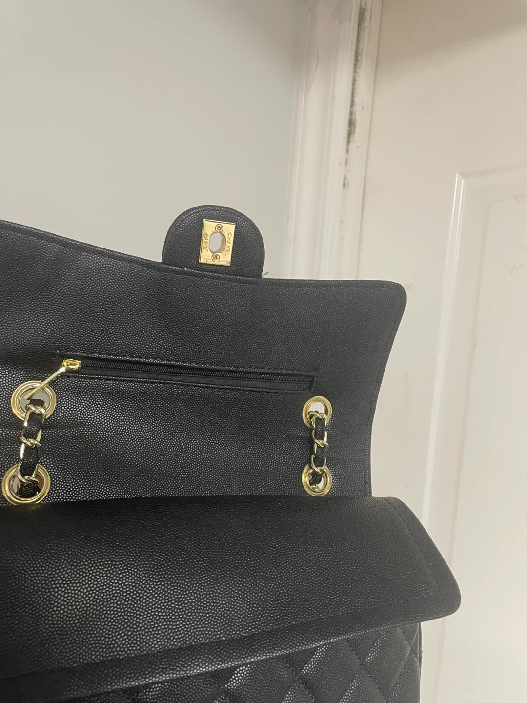 Chanel Quilted Caviar Leather Flap Bag - photo 5