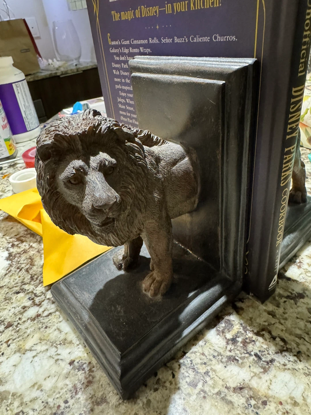 Lion bookends set - photo 3