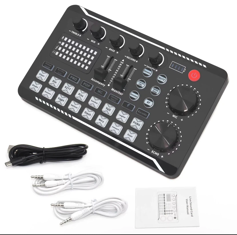 Live Sound Card Audio Mixer