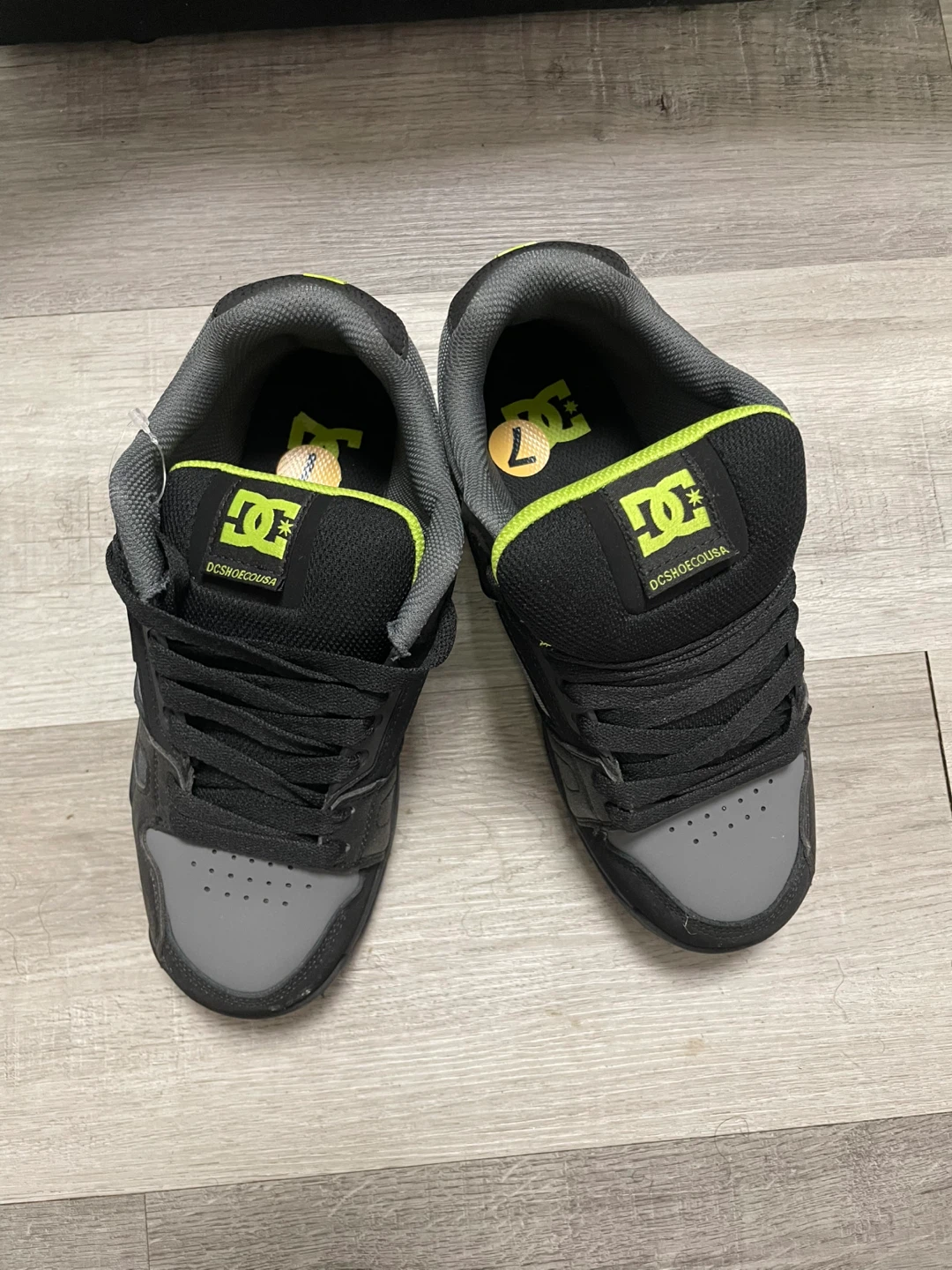 DC Shoes Black and Grey Sneakers