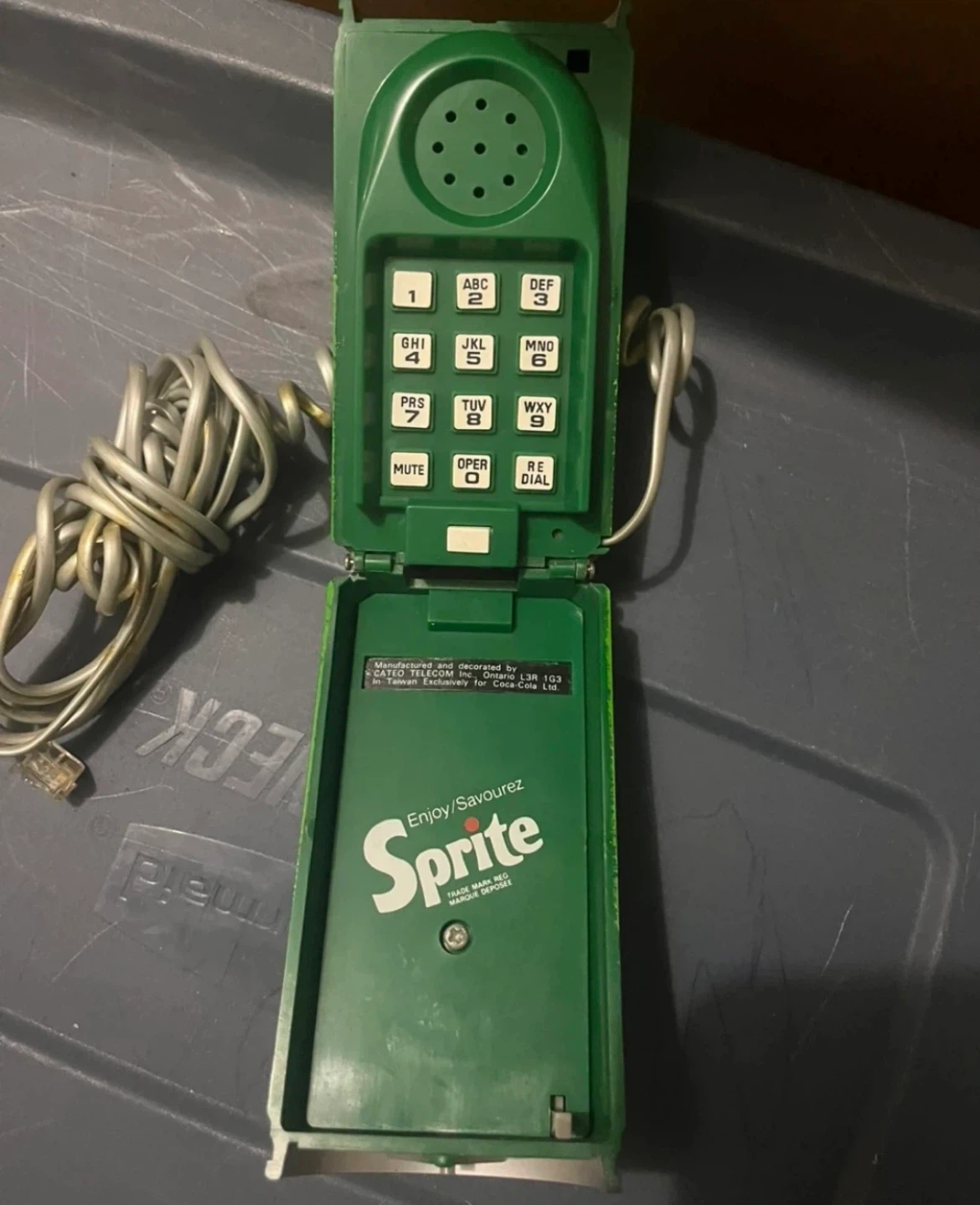 Vintage Sprite Soda Can Novelty Telephone - photo 3