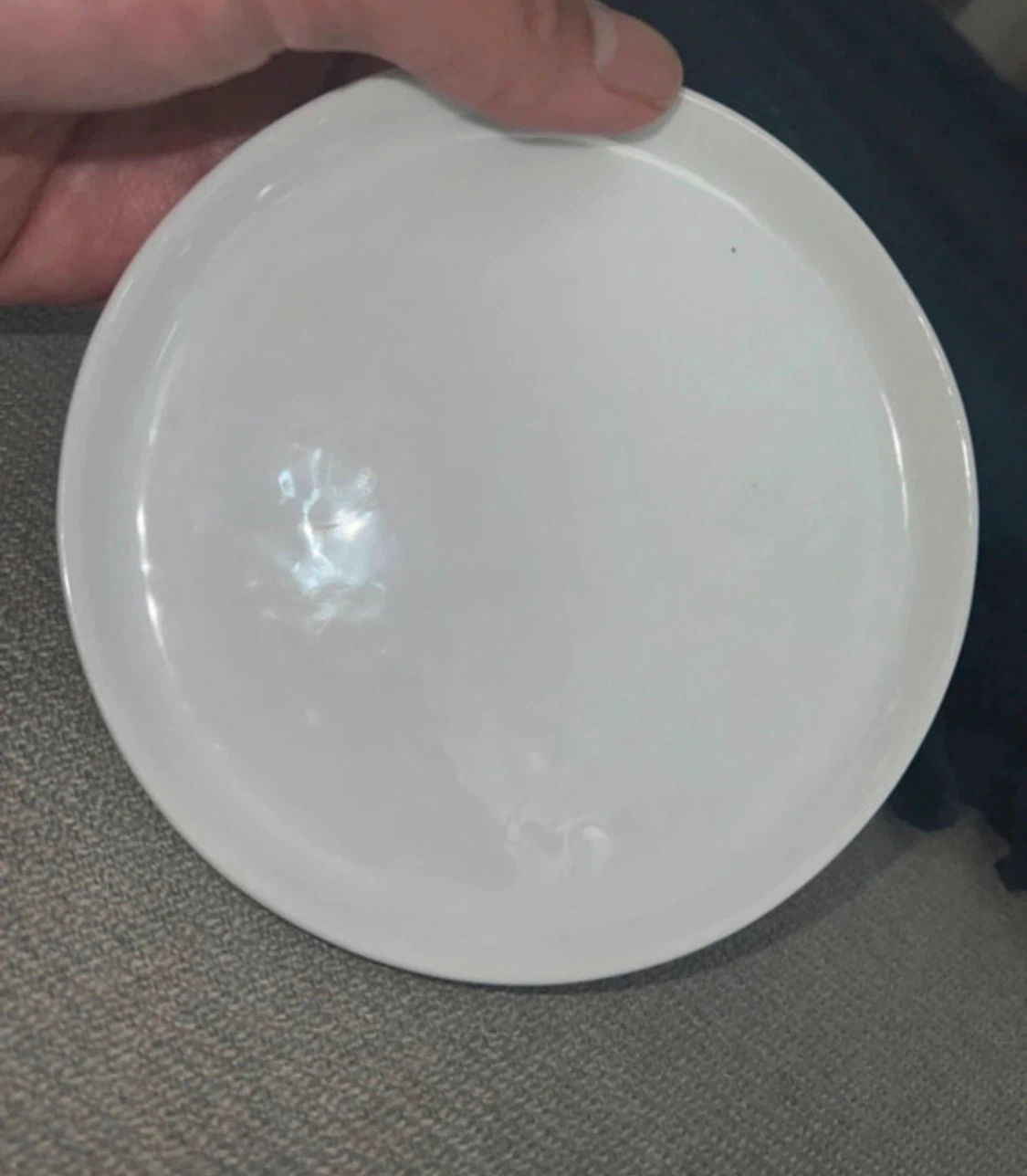 White Crate & Barrel Ceramic Appetizer Plates - Set of 2 - photo 2