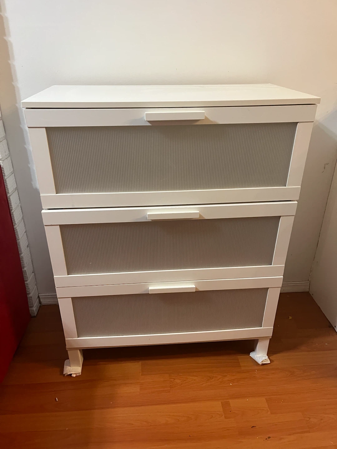 White 3-Drawer Dresser