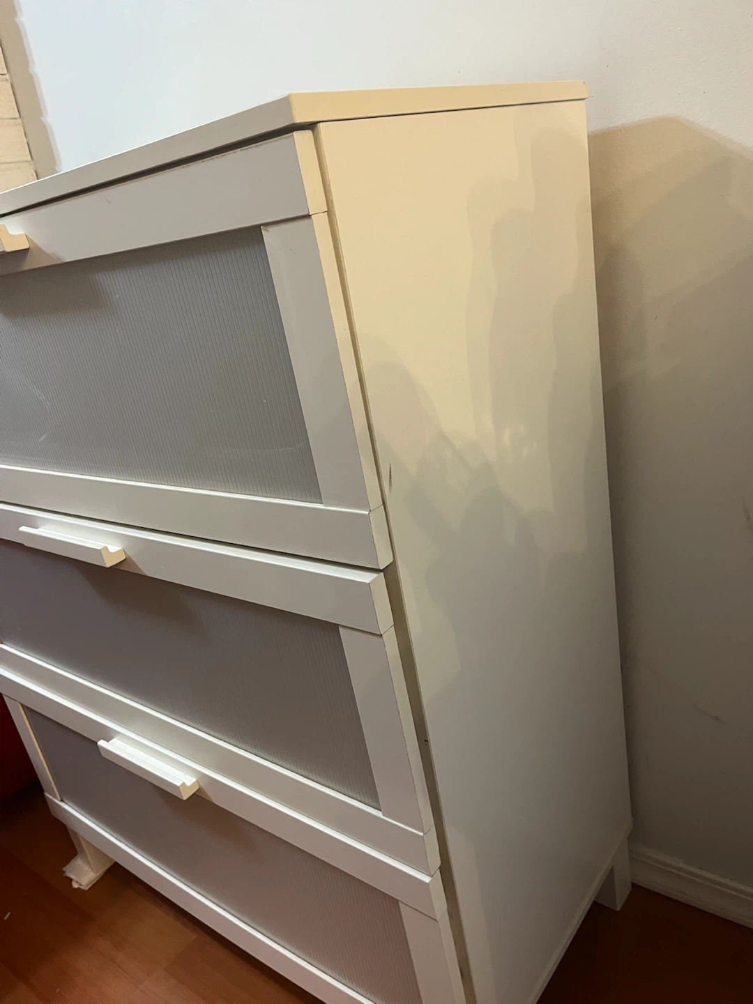 White 3-Drawer Dresser - photo 3