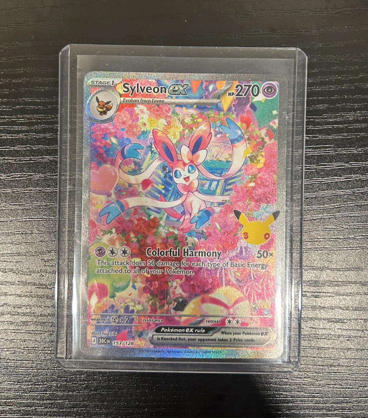 Sylveon Ex 153/128 SIR Pokémon 30th Anniversary
