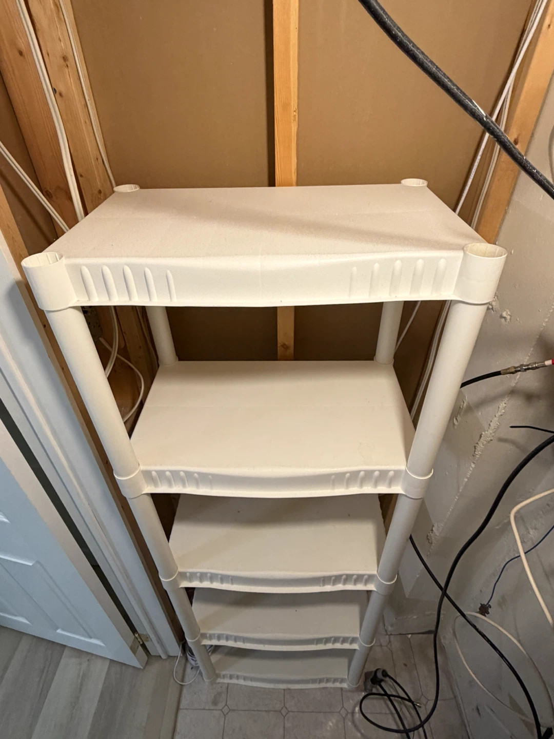 White storage shelves - photo 2