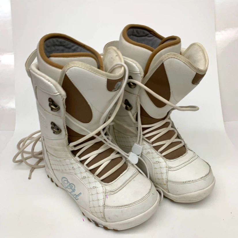 Women's Snowboard Boots Size 9 US White LTD Lace Up Snowboarding - photo 2