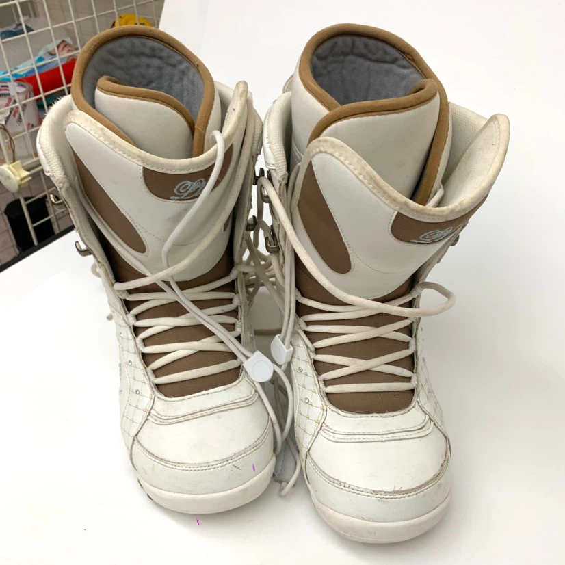 Women's Snowboard Boots Size 9 US White LTD Lace Up Snowboarding - photo 3