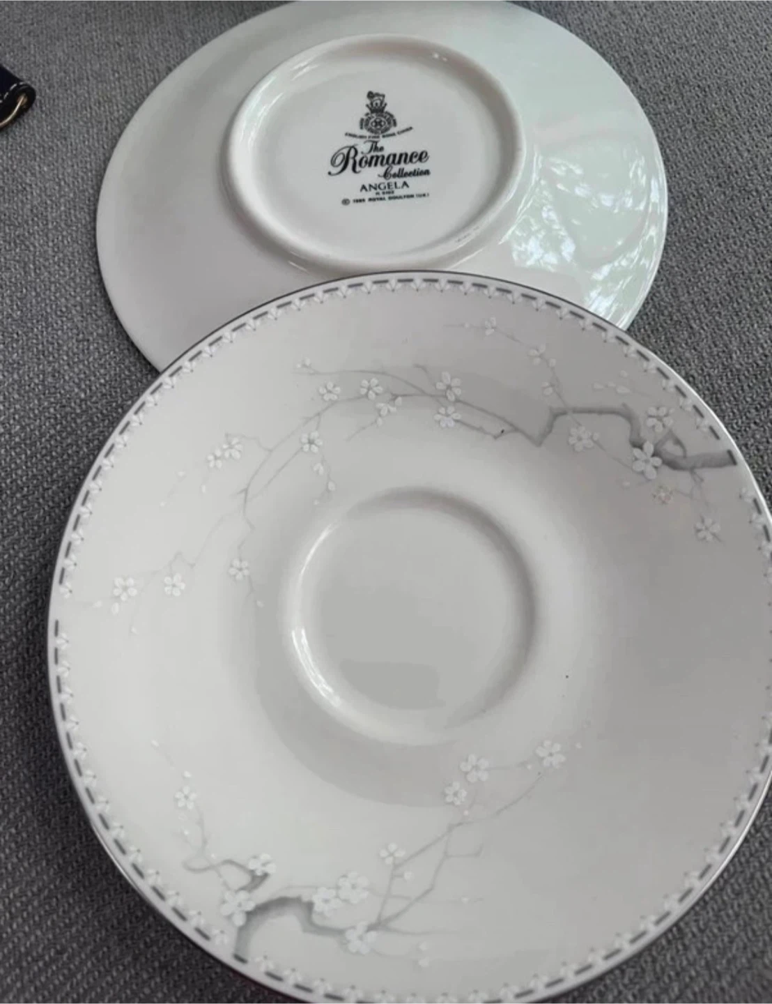 2 Vintage Royal Doulton Tea Cup Saucers / Small Plates
