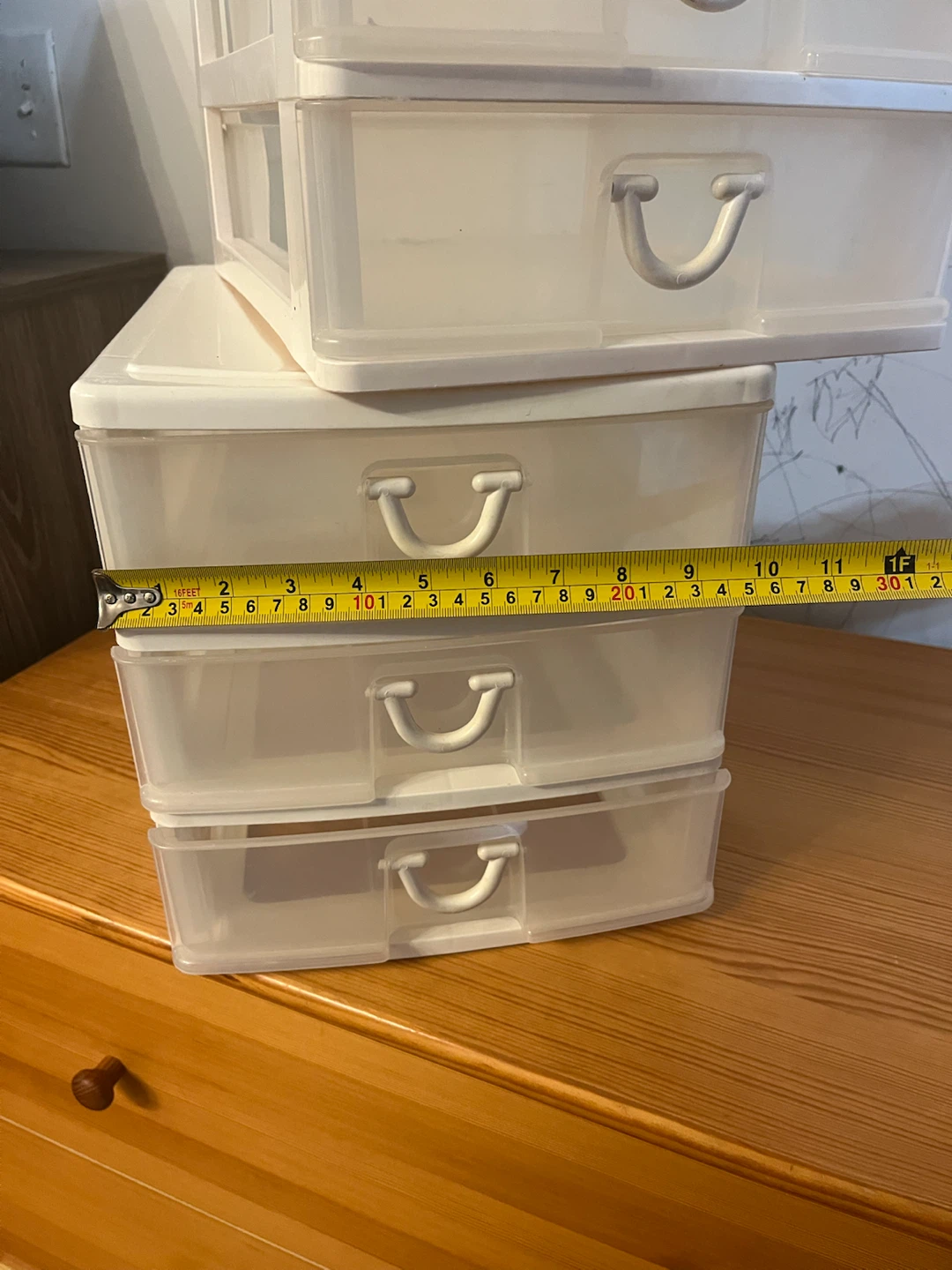 Two 3-Drawer Plastic Storage Organizers - photo 3
