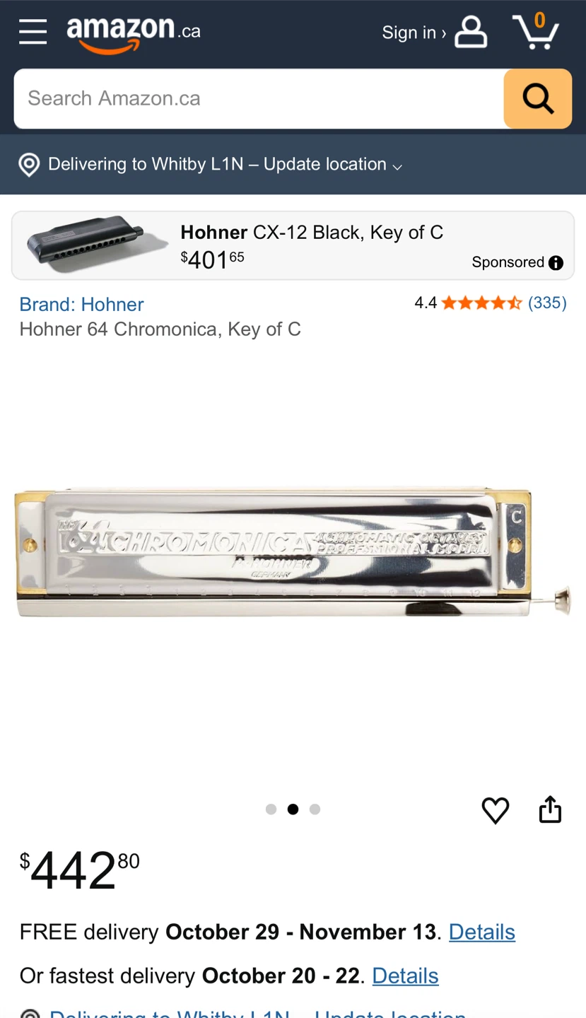 Hohner 64 Chromonica Professional Model - photo 2