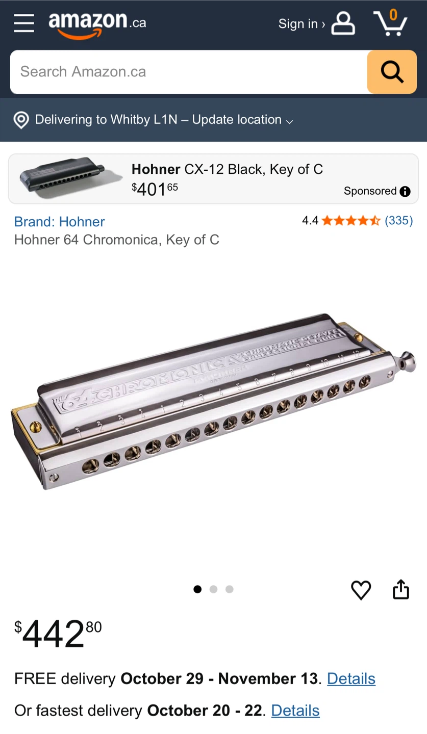 Hohner 64 Chromonica Professional Model - photo 4