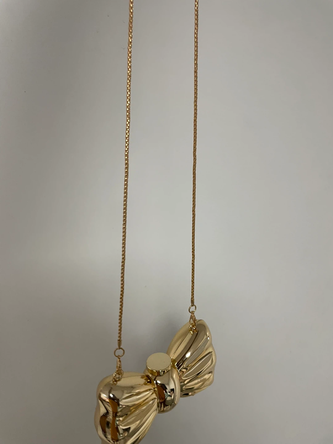 Gold Bow Clutch Bag