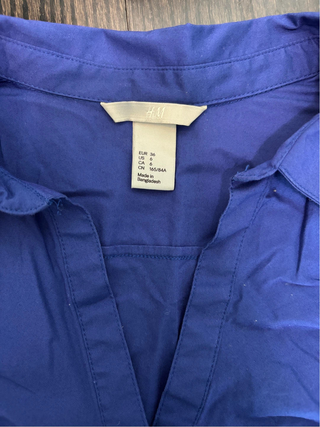 Blue blouse top (small us6) - photo 3
