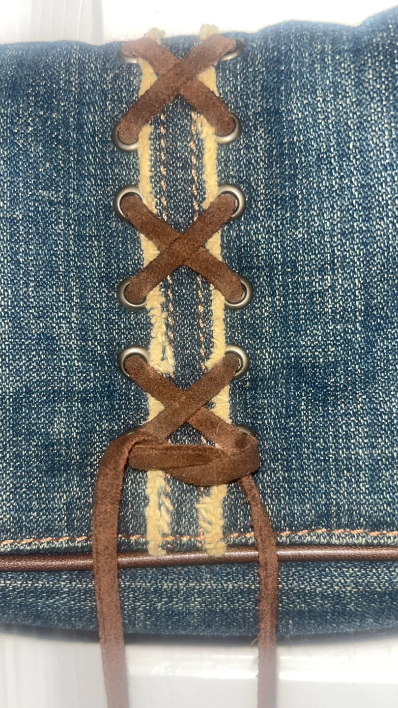 Vintage Y2K GUESS Denim Mini Shoulder Bag - photo 3