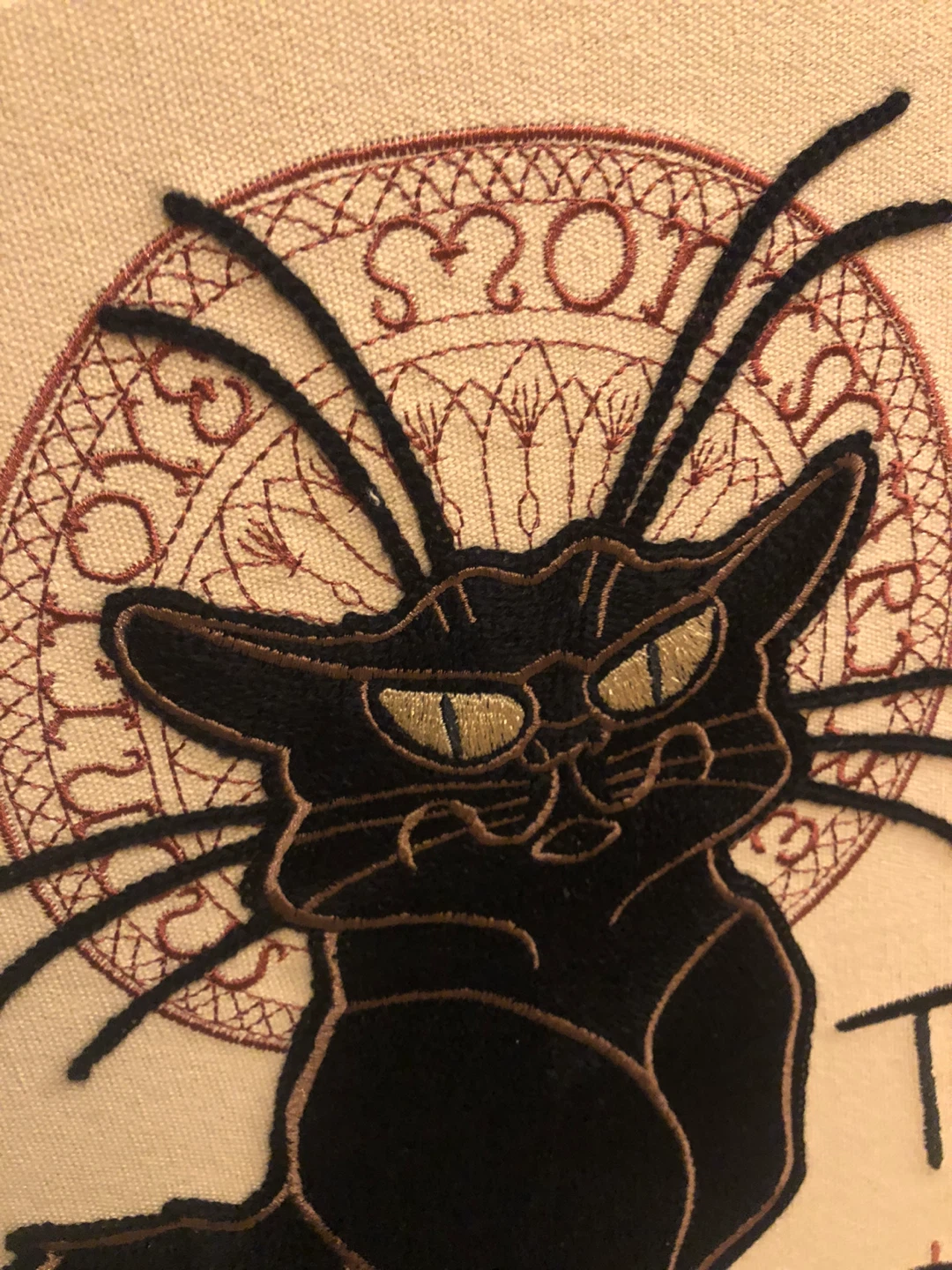 Tournée du Chat Noir Embroidered Wall Art - photo 2