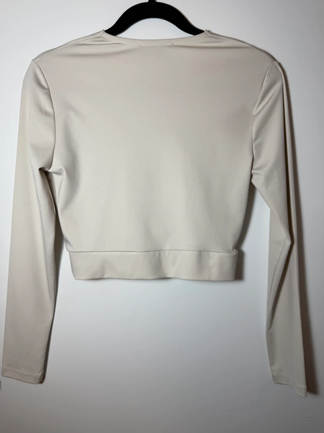Mavi Beige Long Sleeve Crop Top - photo 2