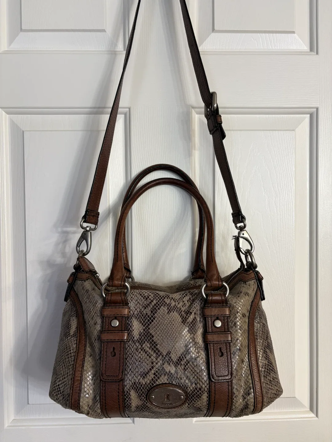Fossil Maddox Python Satchel