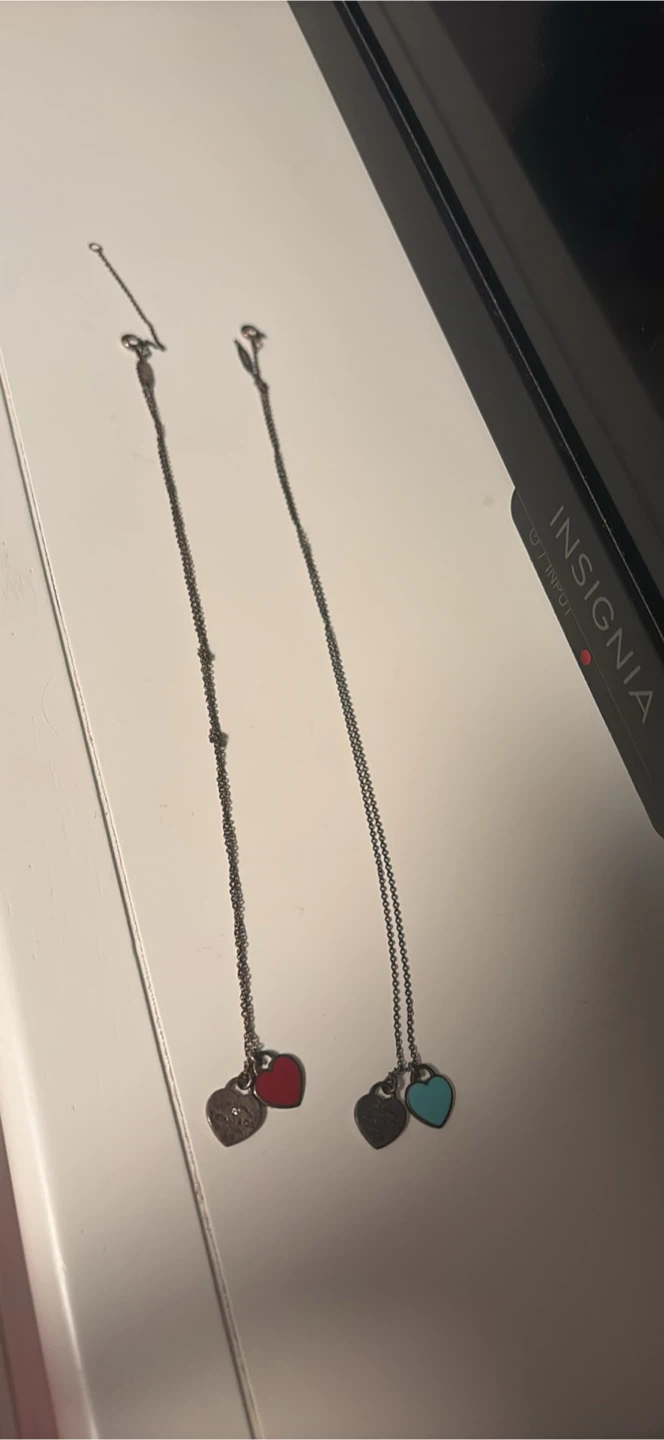 Tiffany & Co. Heart Tag Necklaces BOTH