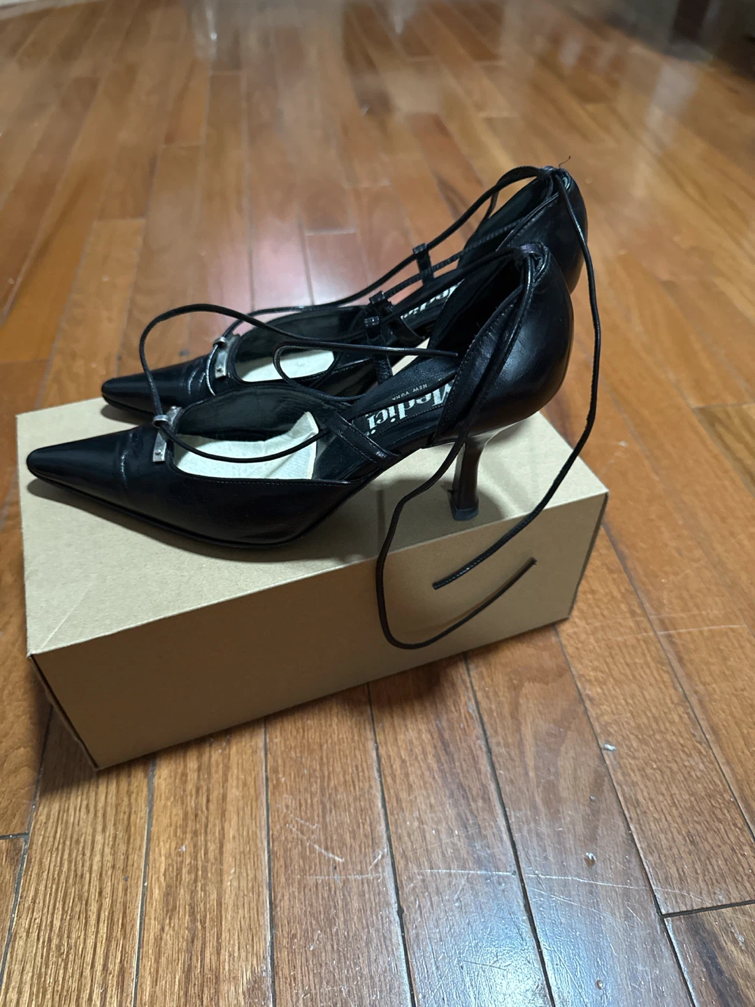 Medici Black Lace-up Heels - photo 4