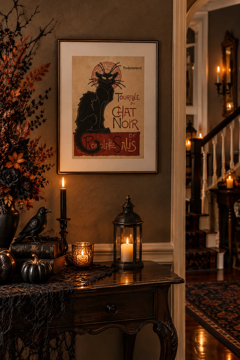 Tournée du Chat Noir Embroidered Wall Art