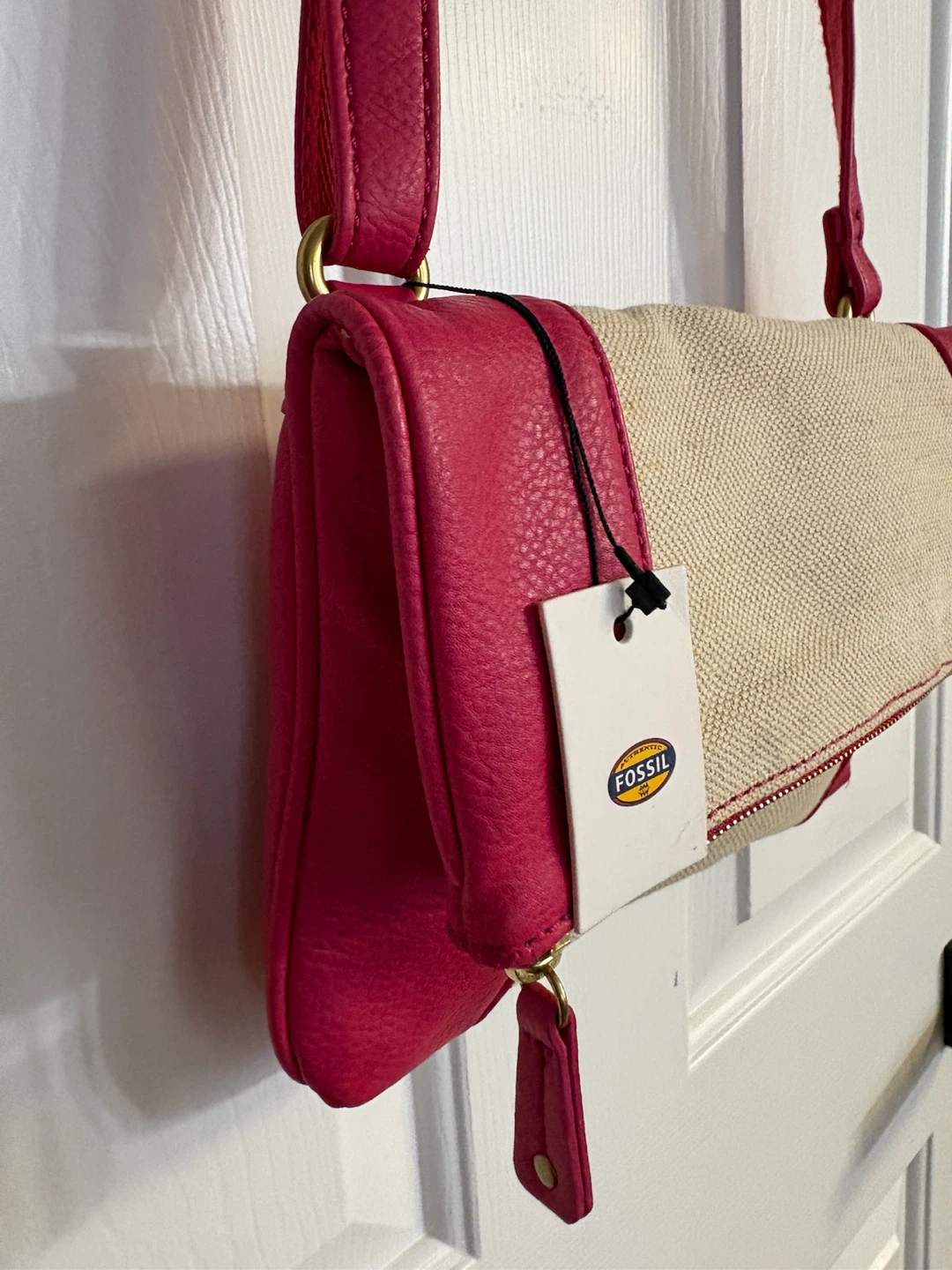 Fossil Kira Canvas & Vegan Leather Foldover Crossbody Bag - photo 3
