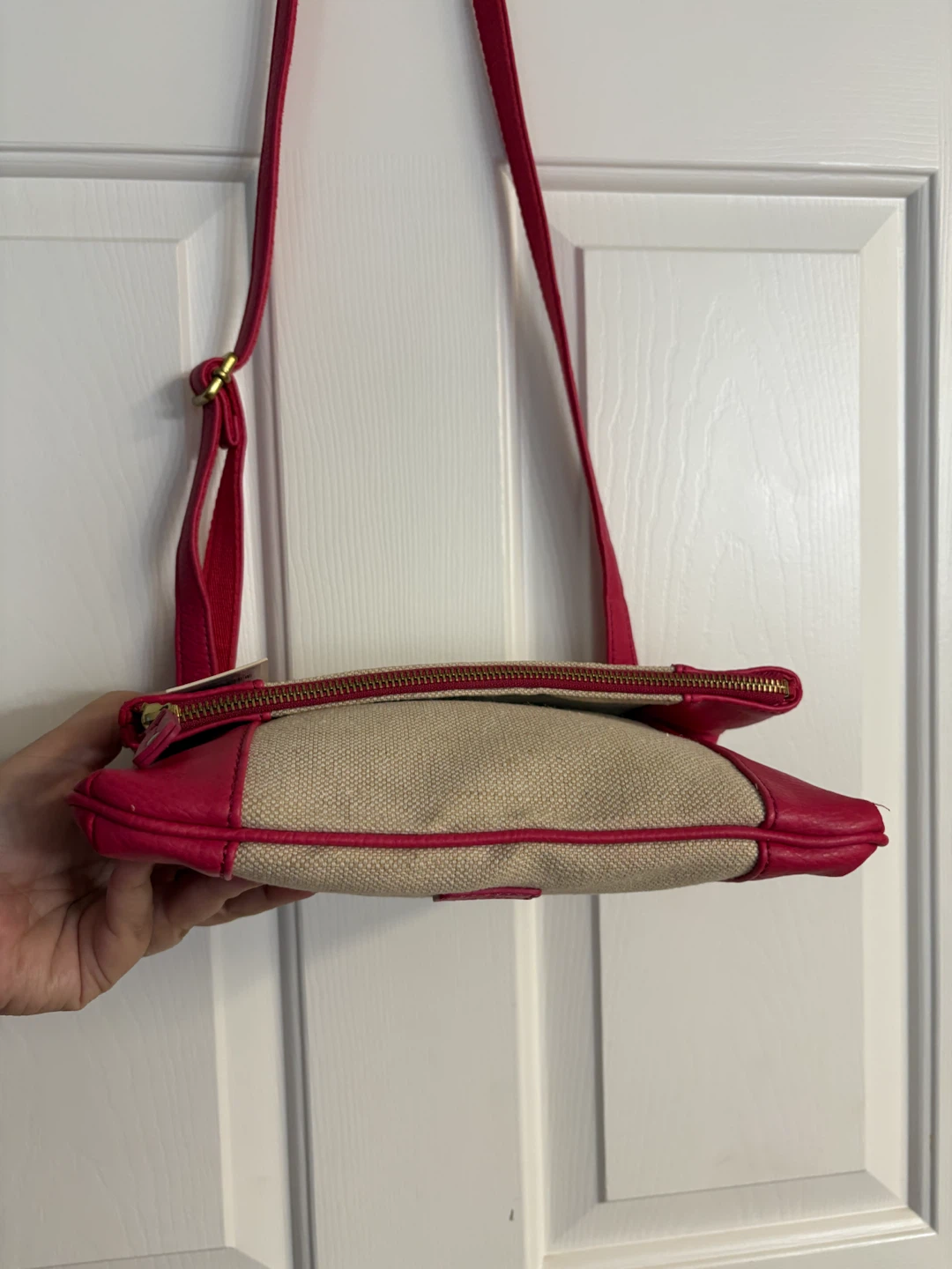 Fossil Kira Canvas & Vegan Leather Foldover Crossbody Bag - photo 5