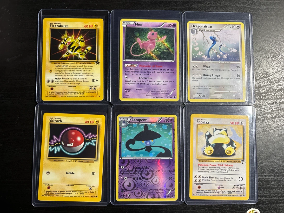 Assorted Vintage and Modern Pokemon Trading Cards