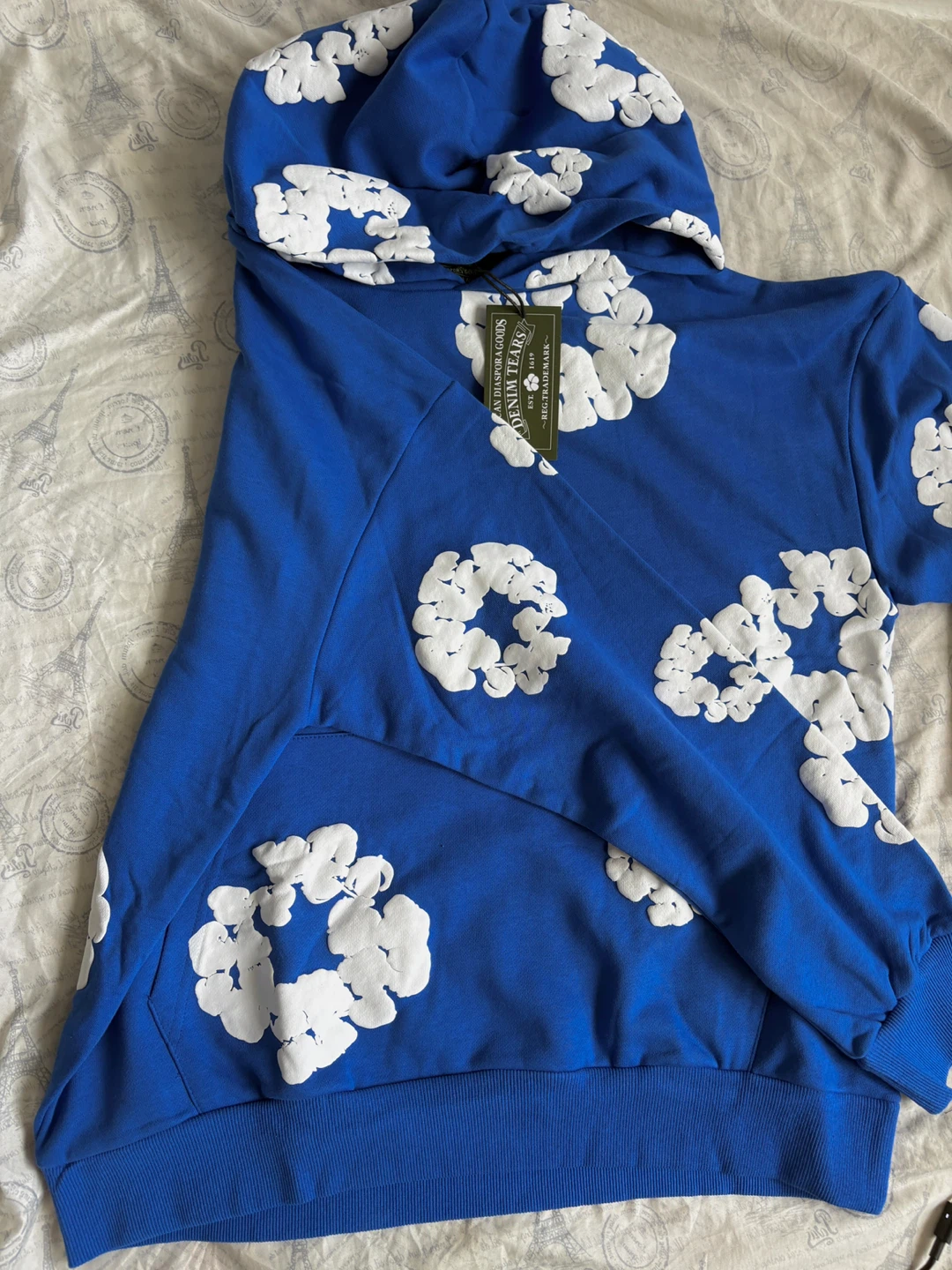 Denim Tears Cotton Wreath Hoodie Blue - photo 2