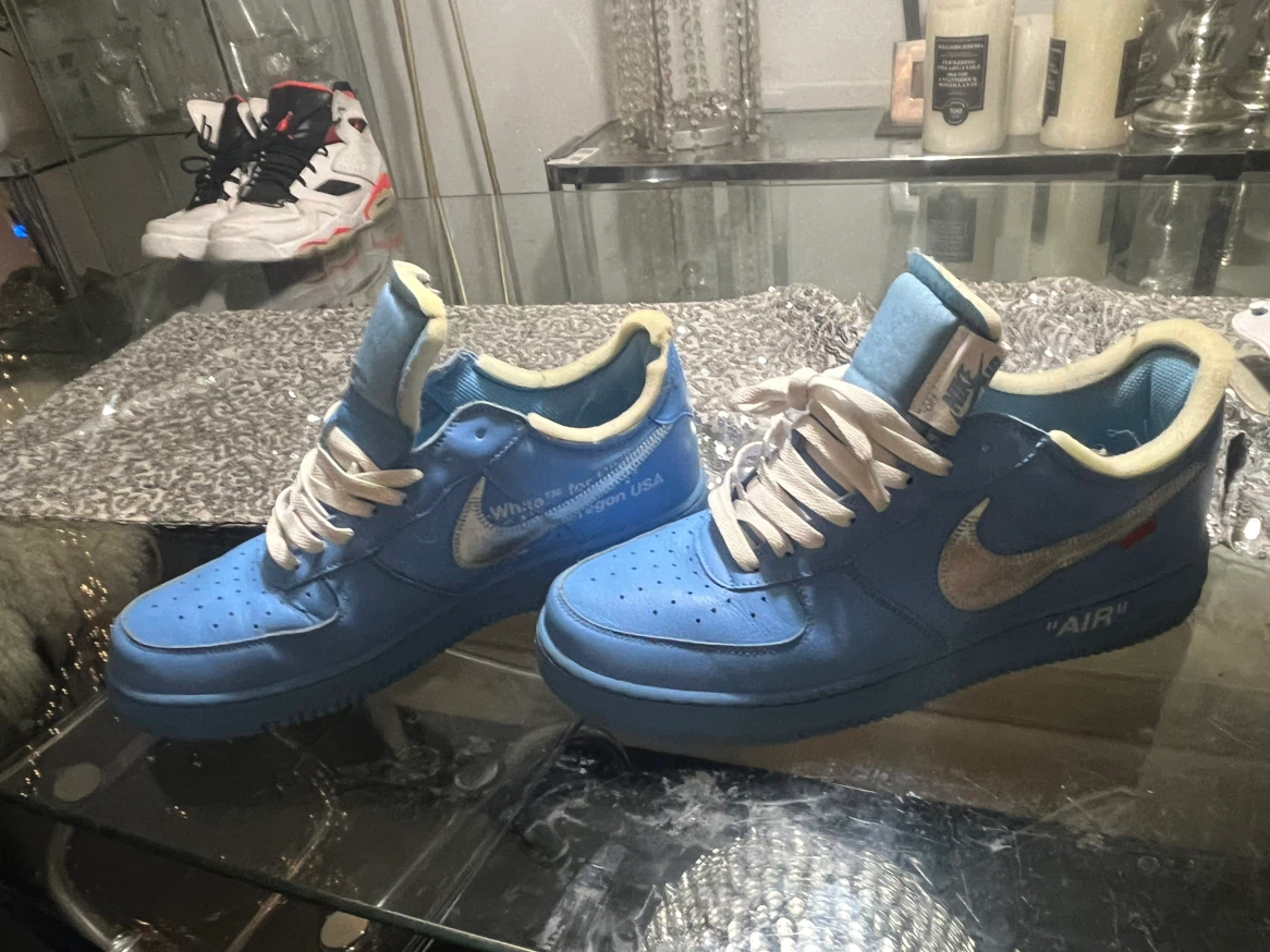 Nike Air Force 1 Off-White University Blue size 13