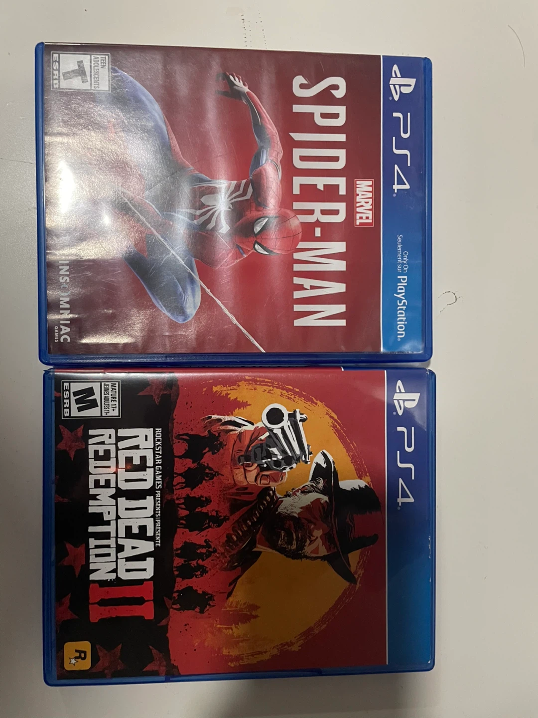 Marvel's Spider-Man and Red Dead Redemption 2 for PS4