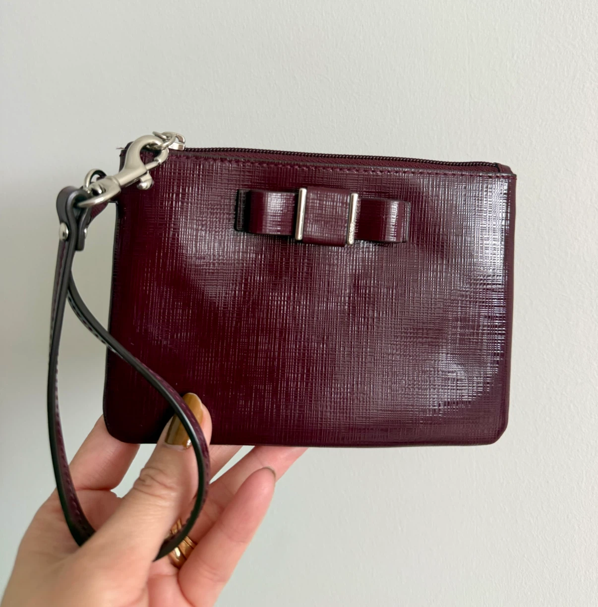 ❣️Vintage Coach Burgundy Wristlet / Clutch - photo 2
