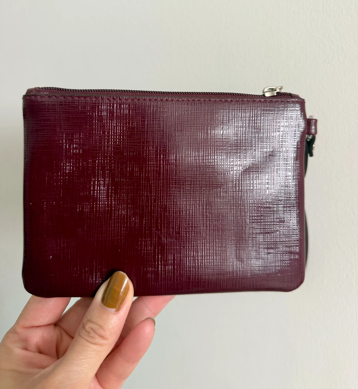 ❣️Vintage Coach Burgundy Wristlet / Clutch - photo 3