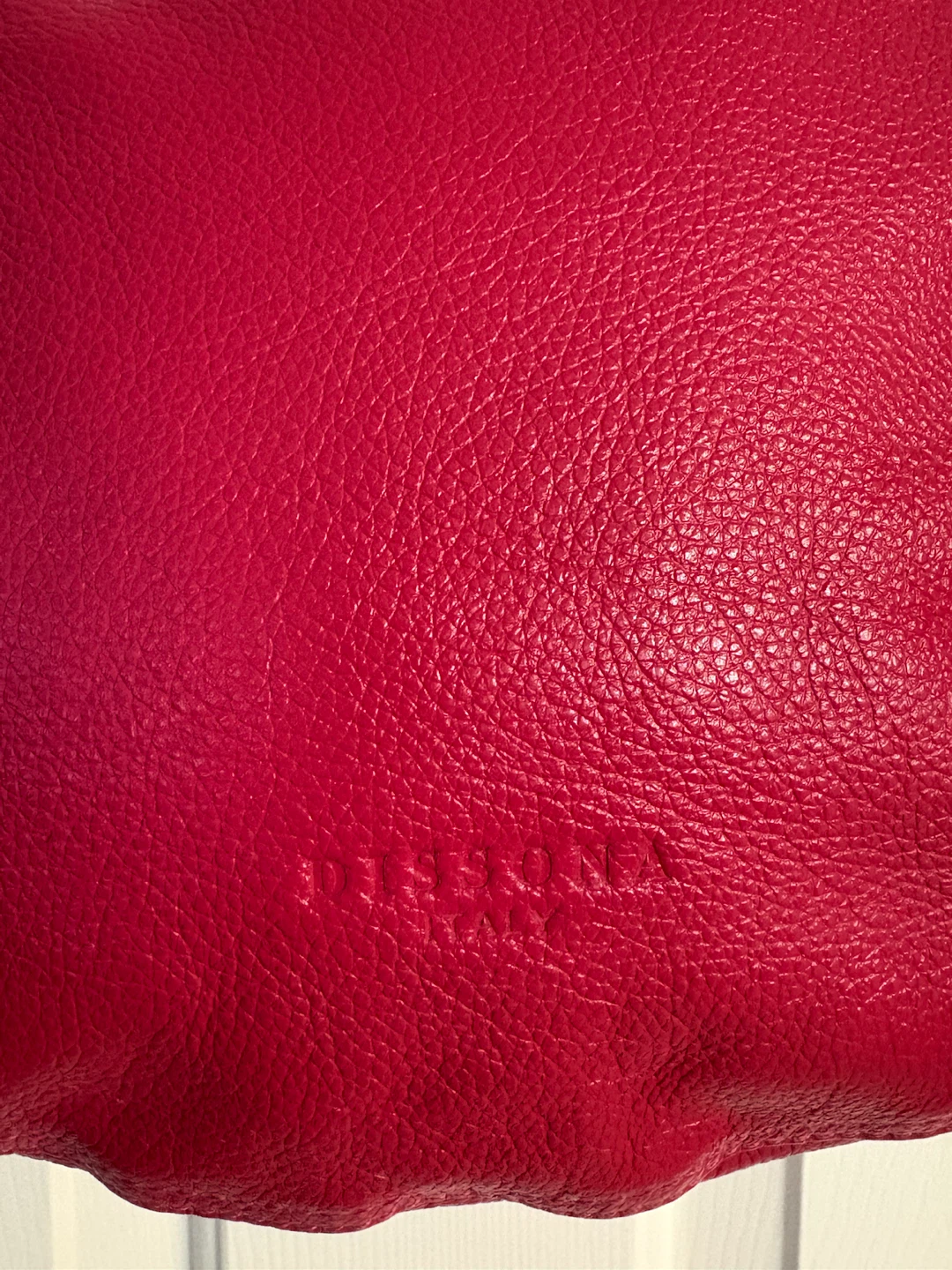Dissona Italy Hot Pink Leather Crossbody Hobo Bag - photo 3