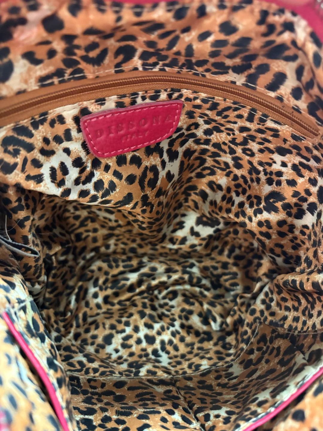 Dissona Italy Hot Pink Leather Crossbody Hobo Bag - photo 4