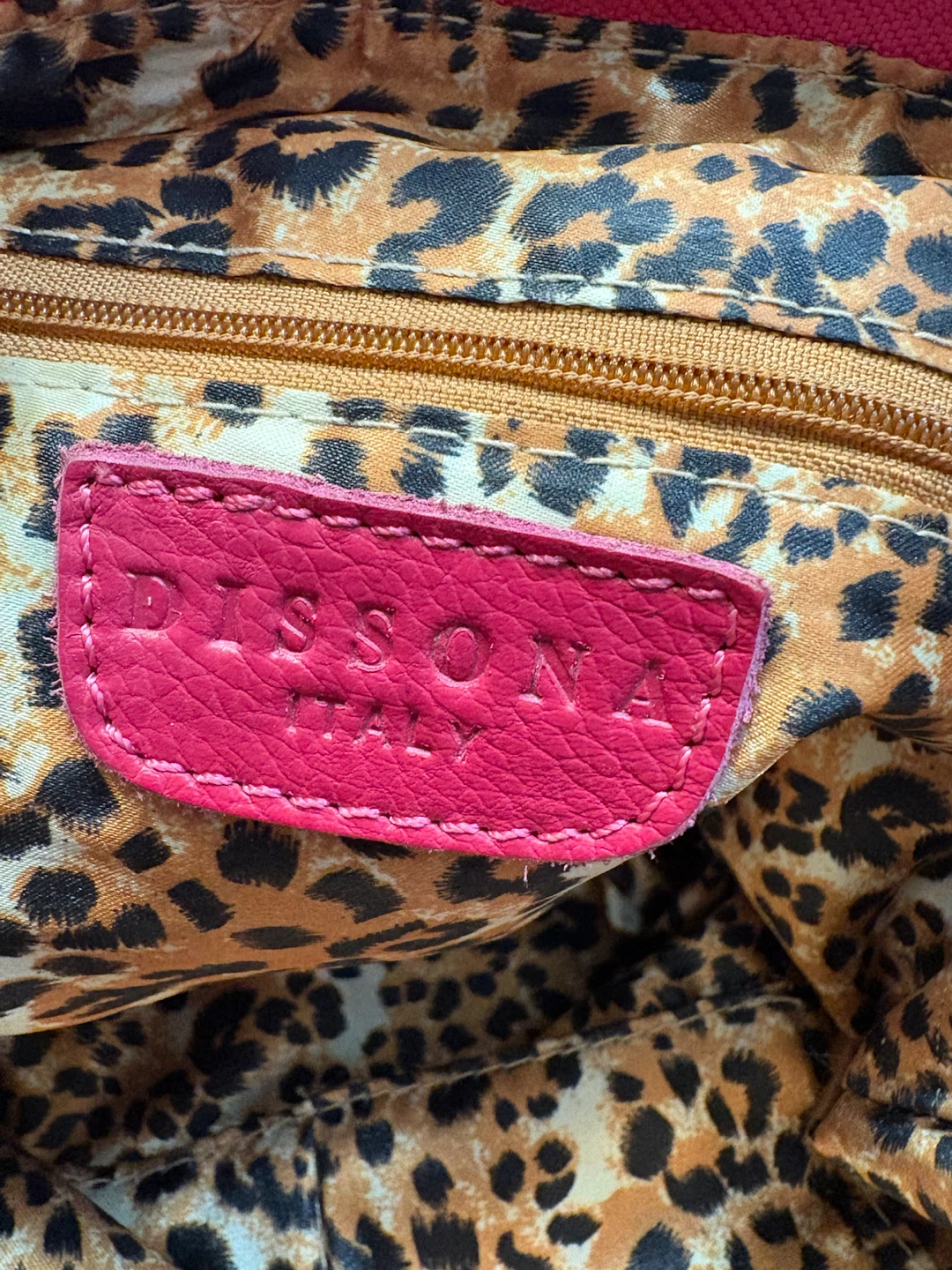 Dissona Italy Hot Pink Leather Crossbody Hobo Bag - photo 5