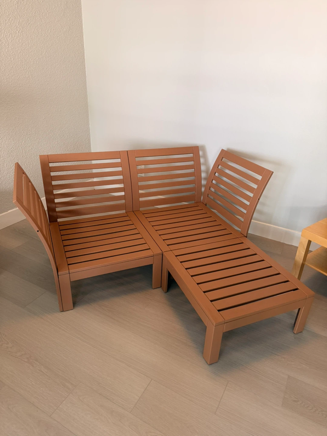 IKEA ÄPPLARÖ Solid Wood Modular Outdoor Sofa