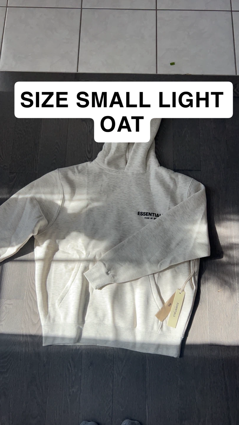 Essentials Fear of God Hoodie Light Oat