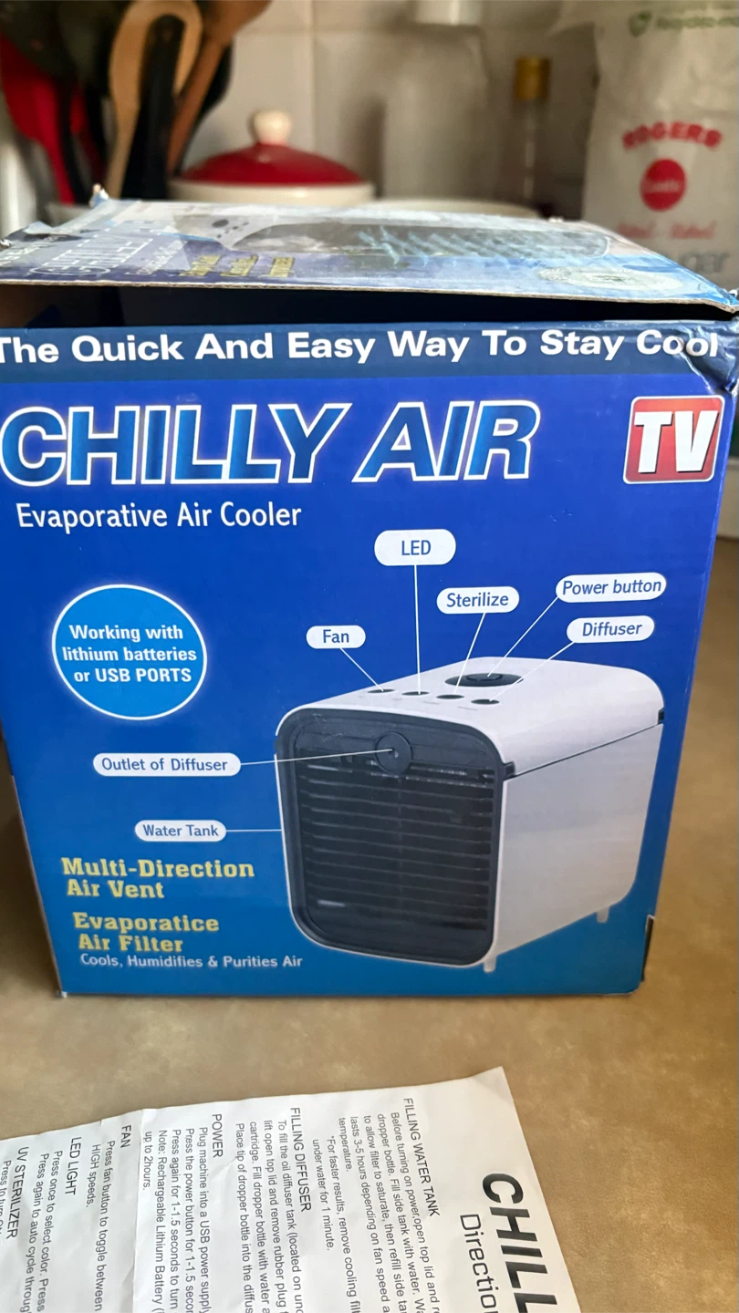 Chilly Air Portable Evaporative Air Cooler