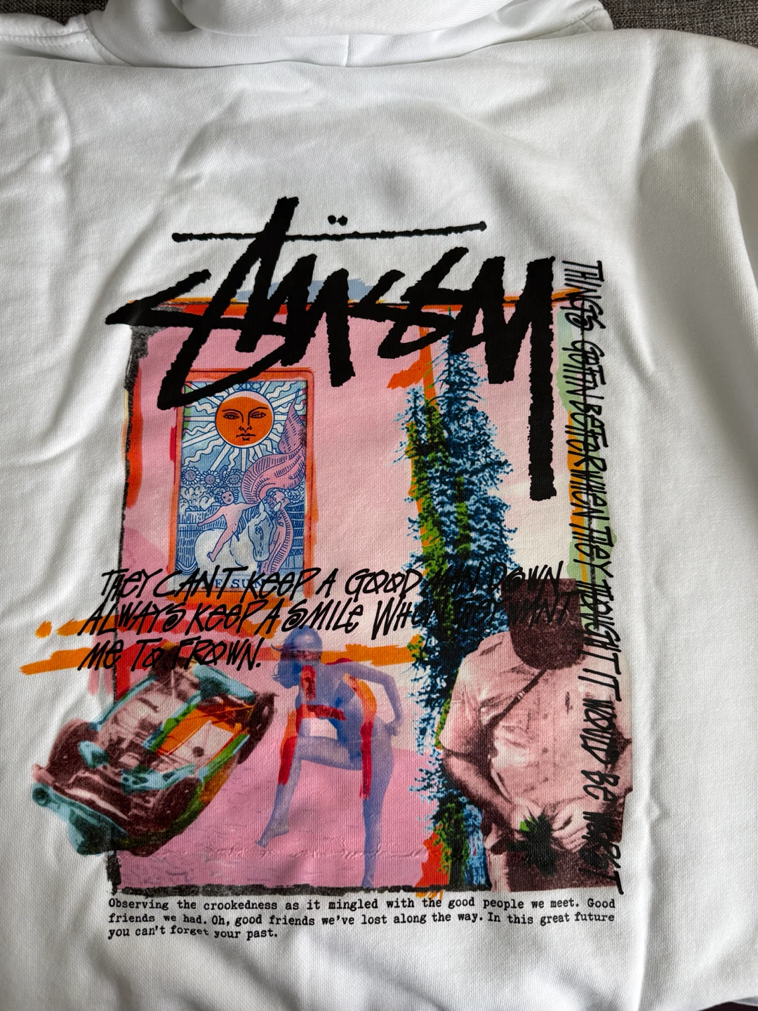 Stussy Graphic Hoodie Off-White