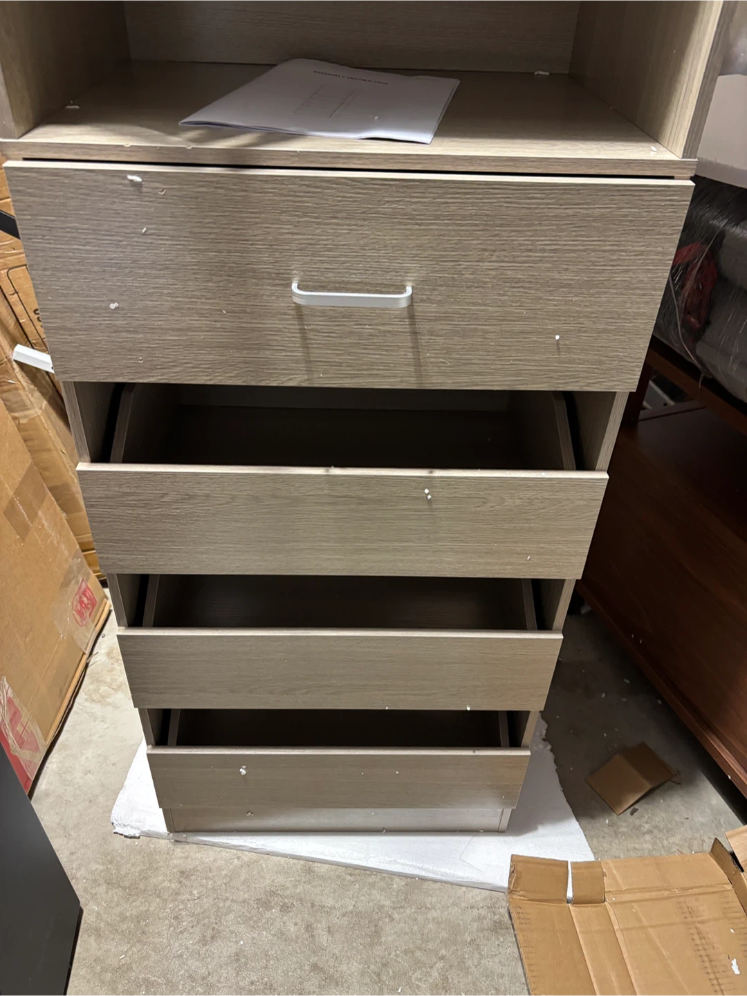 Adjustable Closet Organizer with 4 Drawers - photo 3