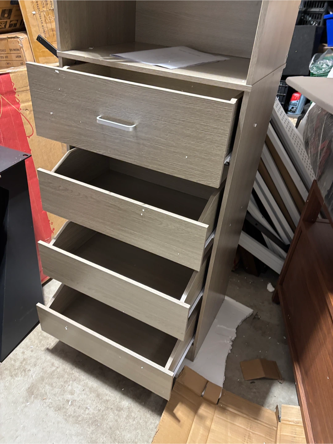 Adjustable Closet Organizer with 4 Drawers - photo 5